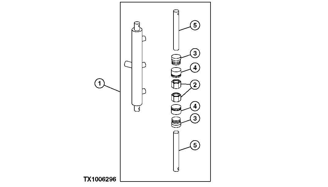 TOOL CARRIER ATTACHMENT COUPLER HYDRAULIC CYLINDER