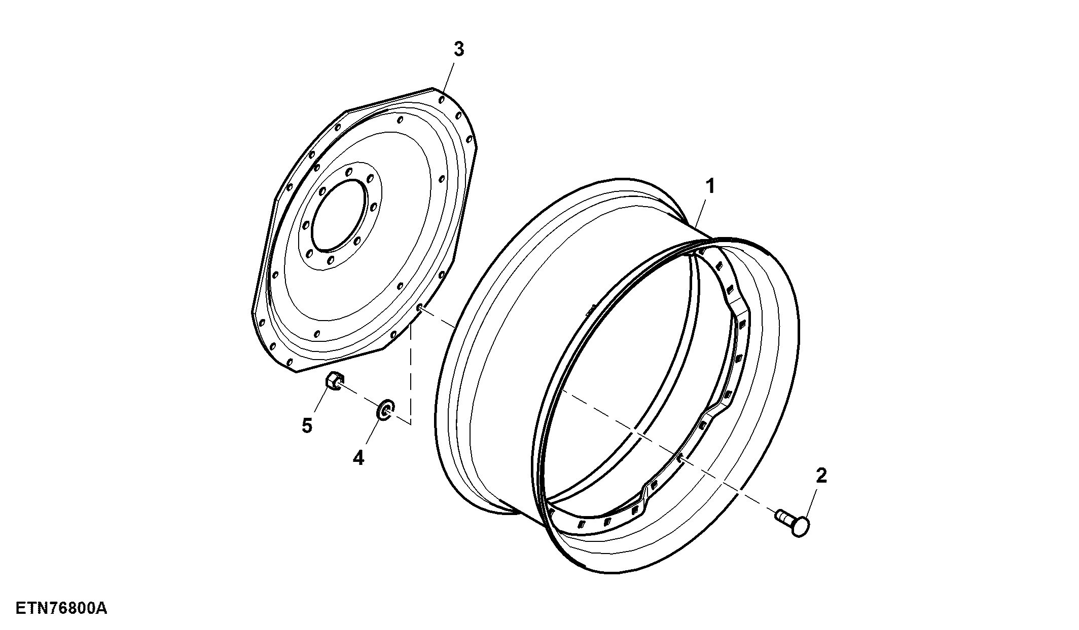 Steel Disk Rear Wheels, Adjustable, 8 Position, W15LX38
