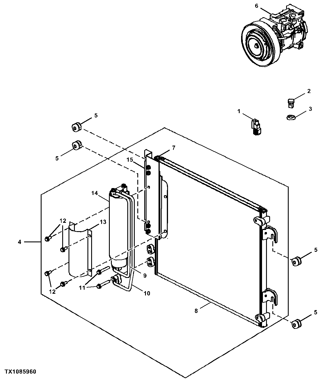 Air Conditioner (A/C) Condenser and Compressor