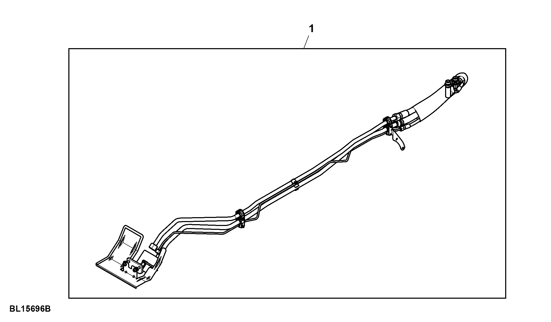 Attachment, Oil Supply Lines, Midstack SCV, W/ PFC-Hydraulics