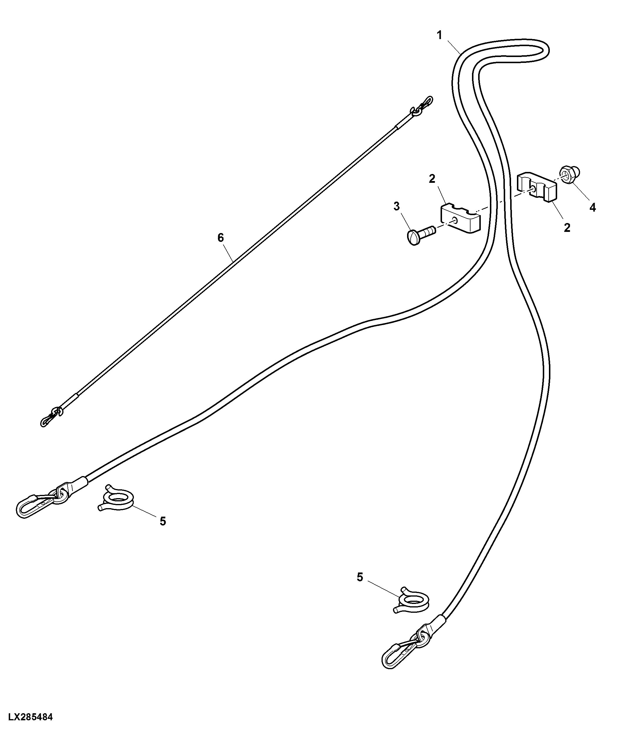 Release Cables, Hitch Hook Draft Links, Attachment