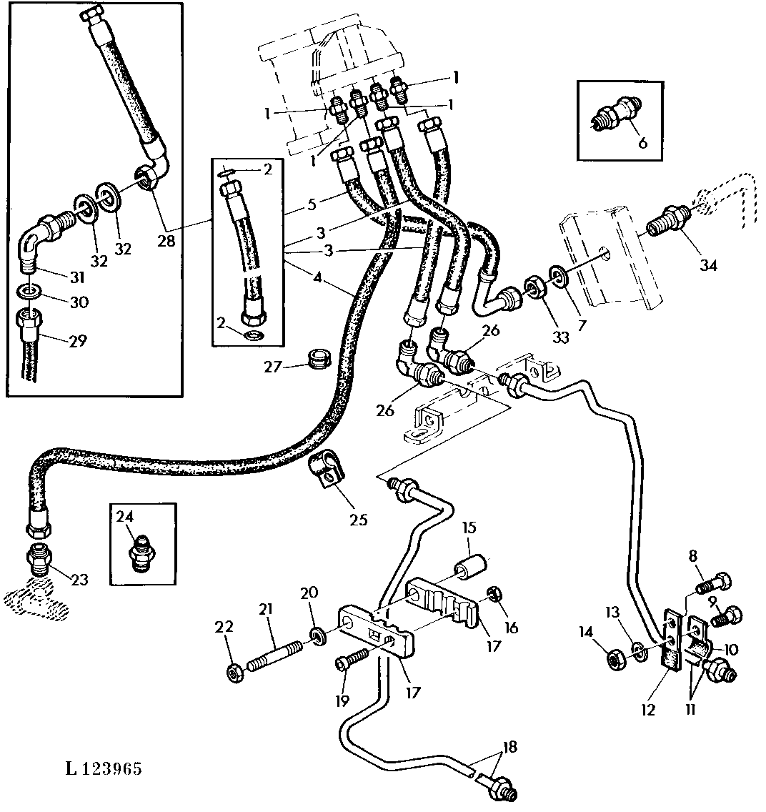 HYDROSTATIC STEERING WITH TWO STEERING CYLINDERS