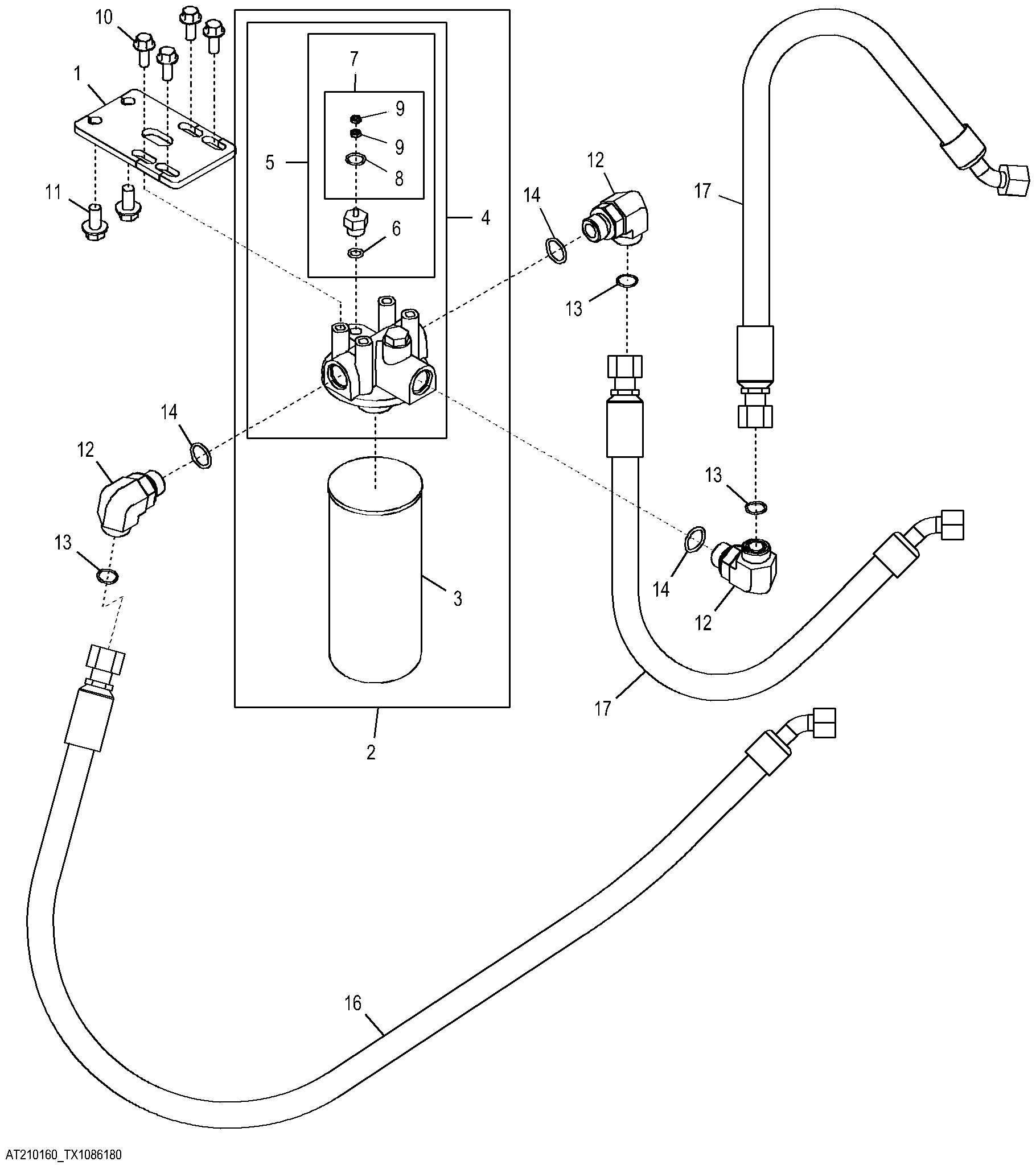 Transmission Oil Filter (Transmission S.N. -001232) ( - 572706)