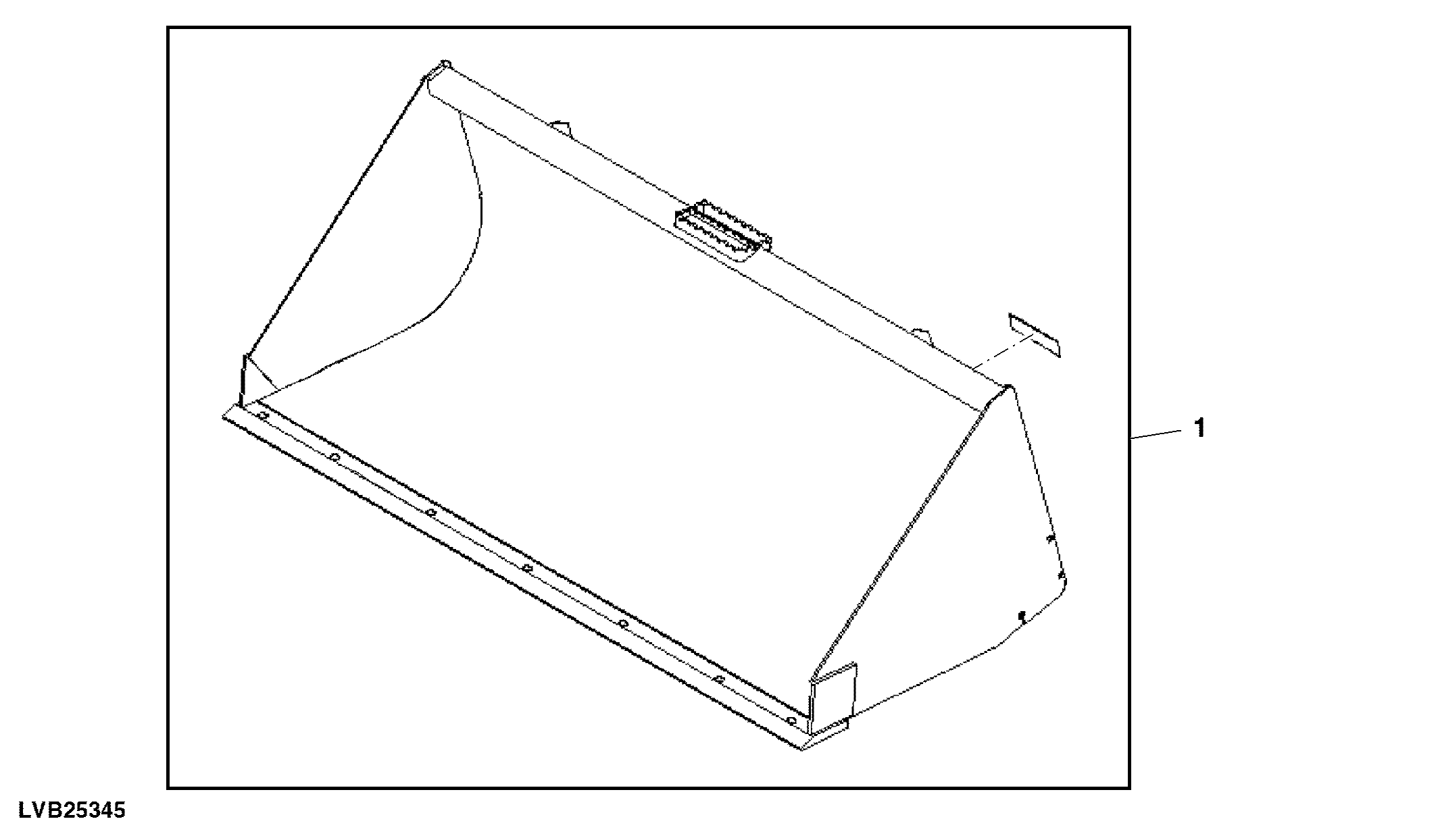 Light Material Bucket 84", Attachment