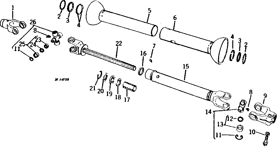 TELESCOPING POWERSHAFT AND SHIELD ( - 162500)