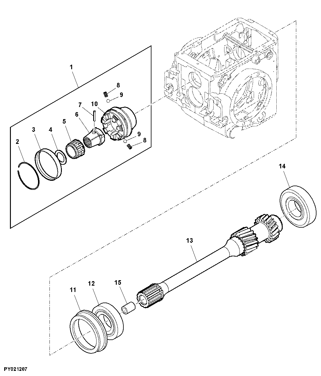 PTO SHAFT (540/540-540E PTO WITH GROUND DRIVE PTO)