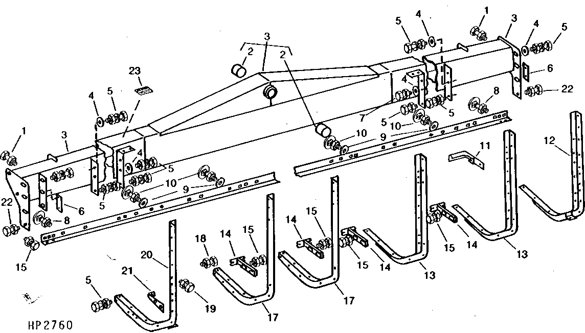 CUTTING PLATFORM ANGLES AND TOP BEAM ( - 507050)