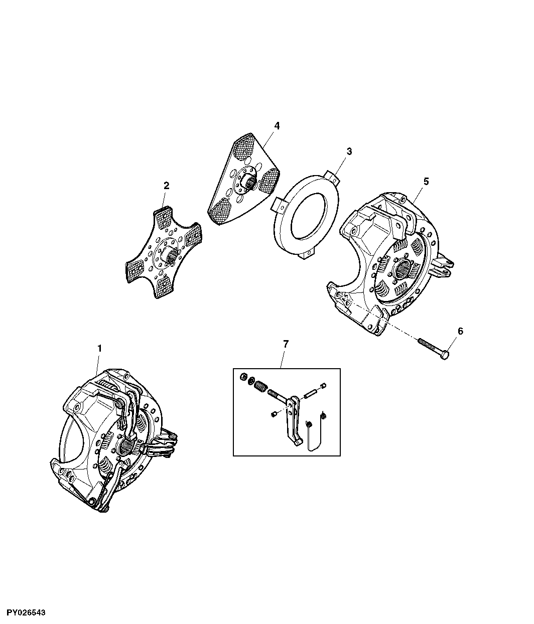 CLUTCH ASSEMBLY (ONLY FOR 24/12 SPEED TRANSMISSION)