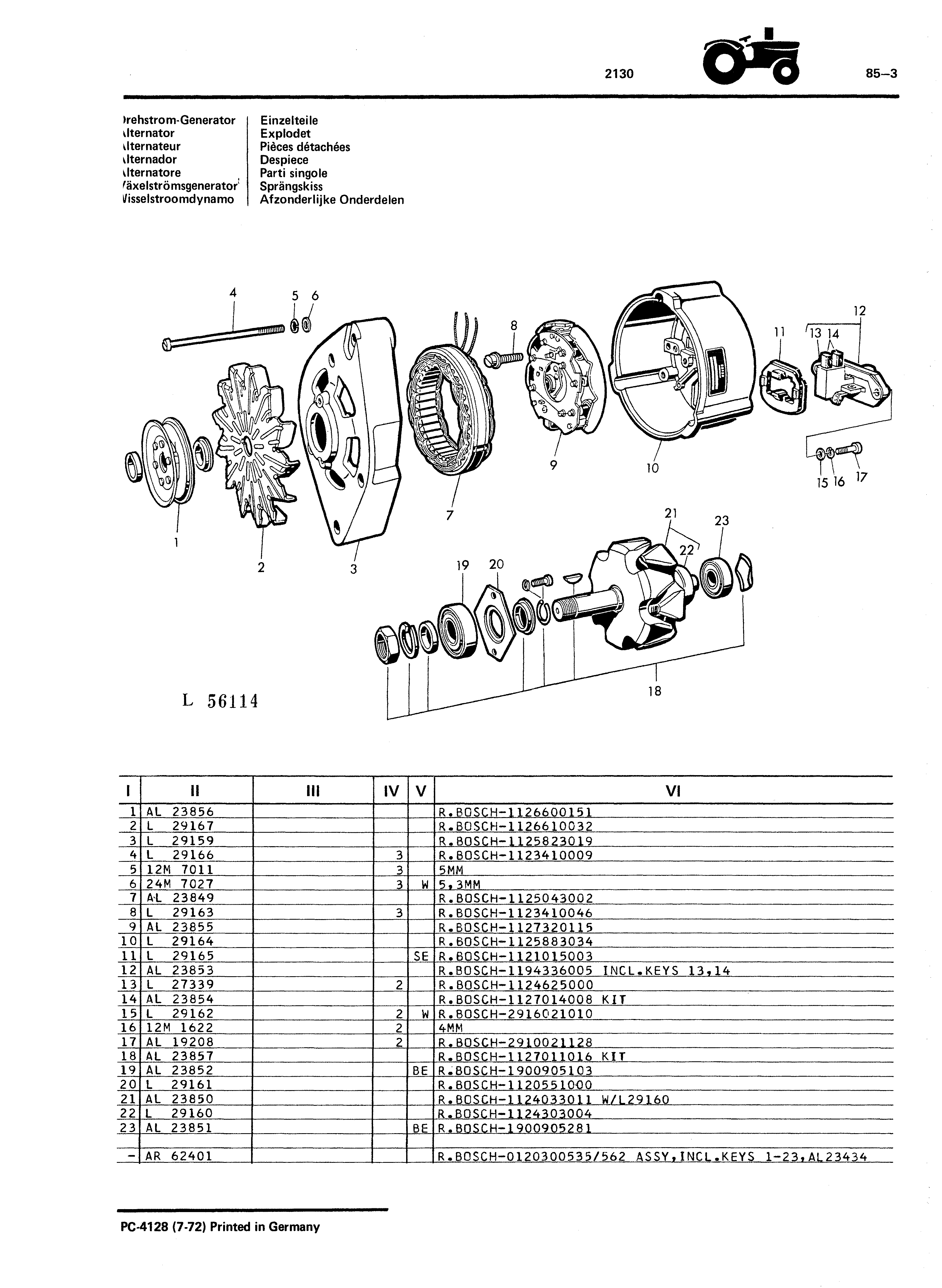 Alternator (Exploded)
