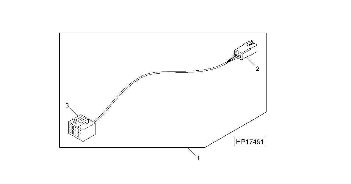 ARMREST DISPLAY EXTENSION WIRING HARNESS