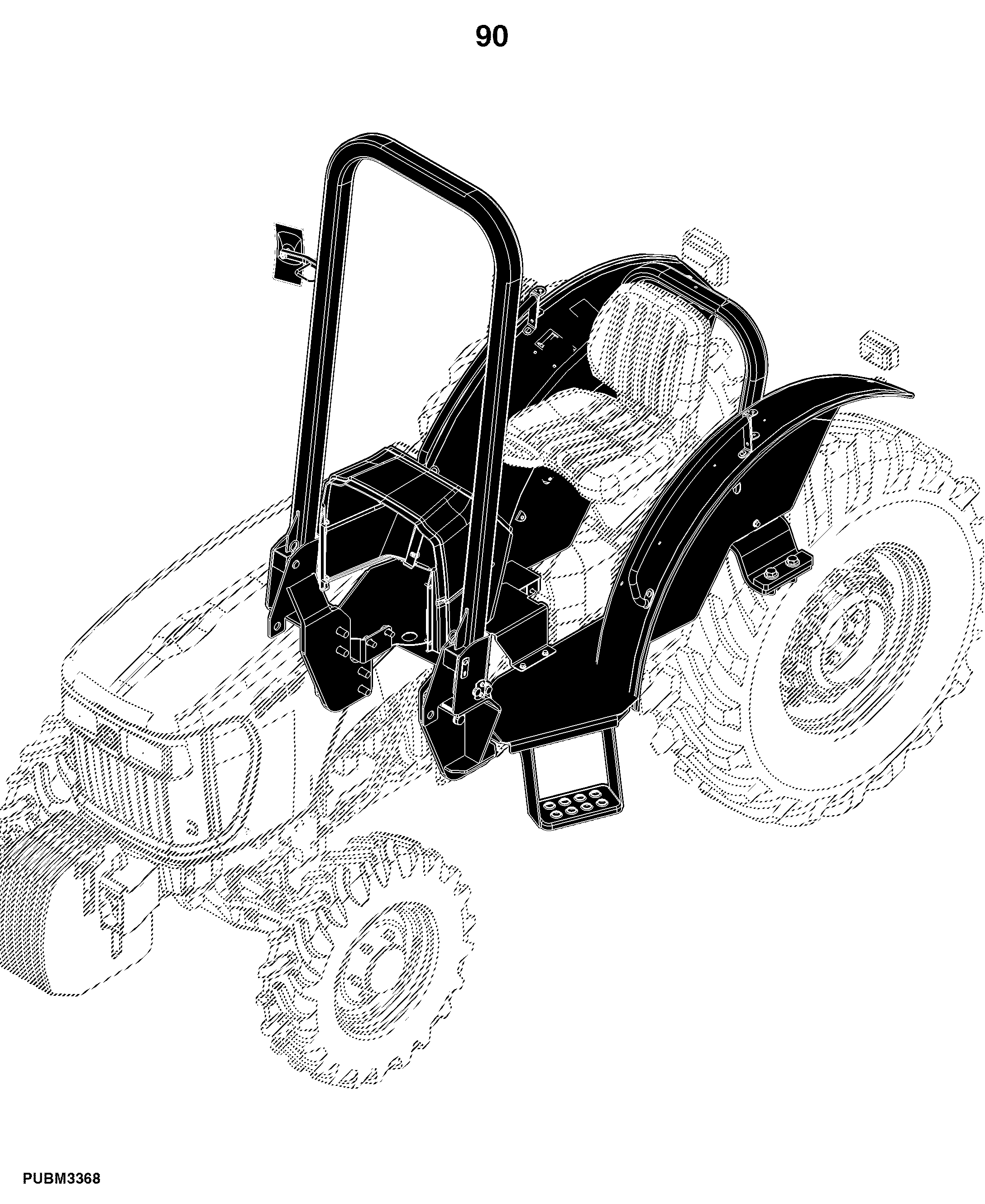 5075EF Tractor (Engine: 3029TPY60)(South American Edition)