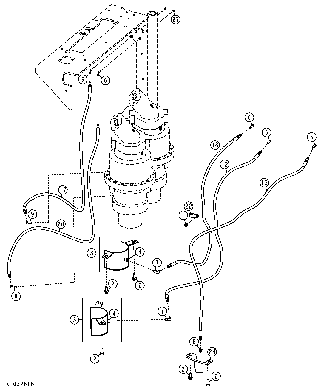 MANUAL LUBRICATION SYSTEM - EXTENDIBLE BOOM - CARRIER