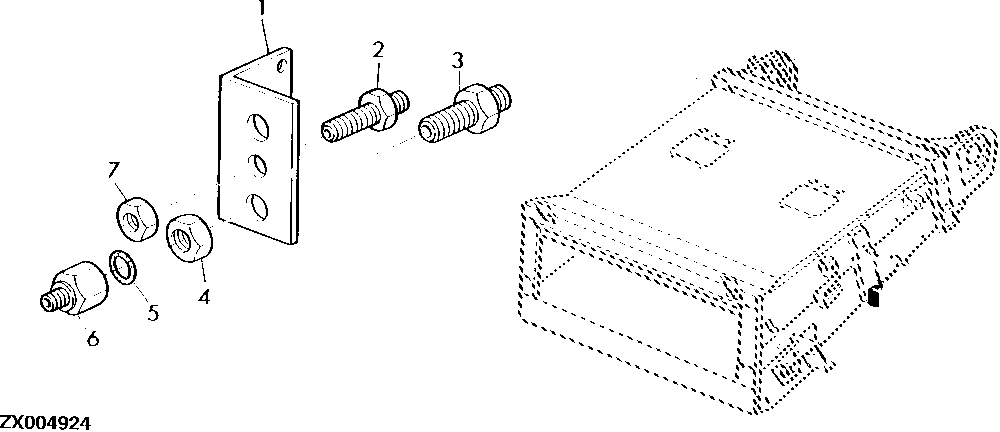 BRACKET AND HARDWARE - STANDARD FEEDER HOUSE