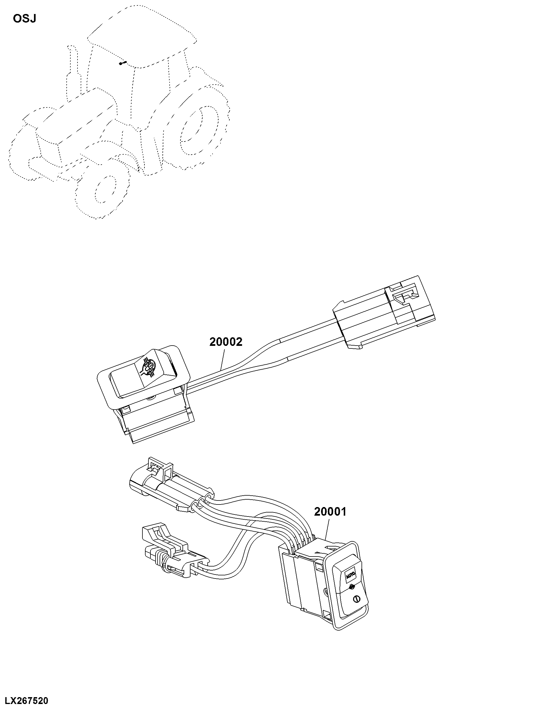 OSJ Rear Differential Lock Controls