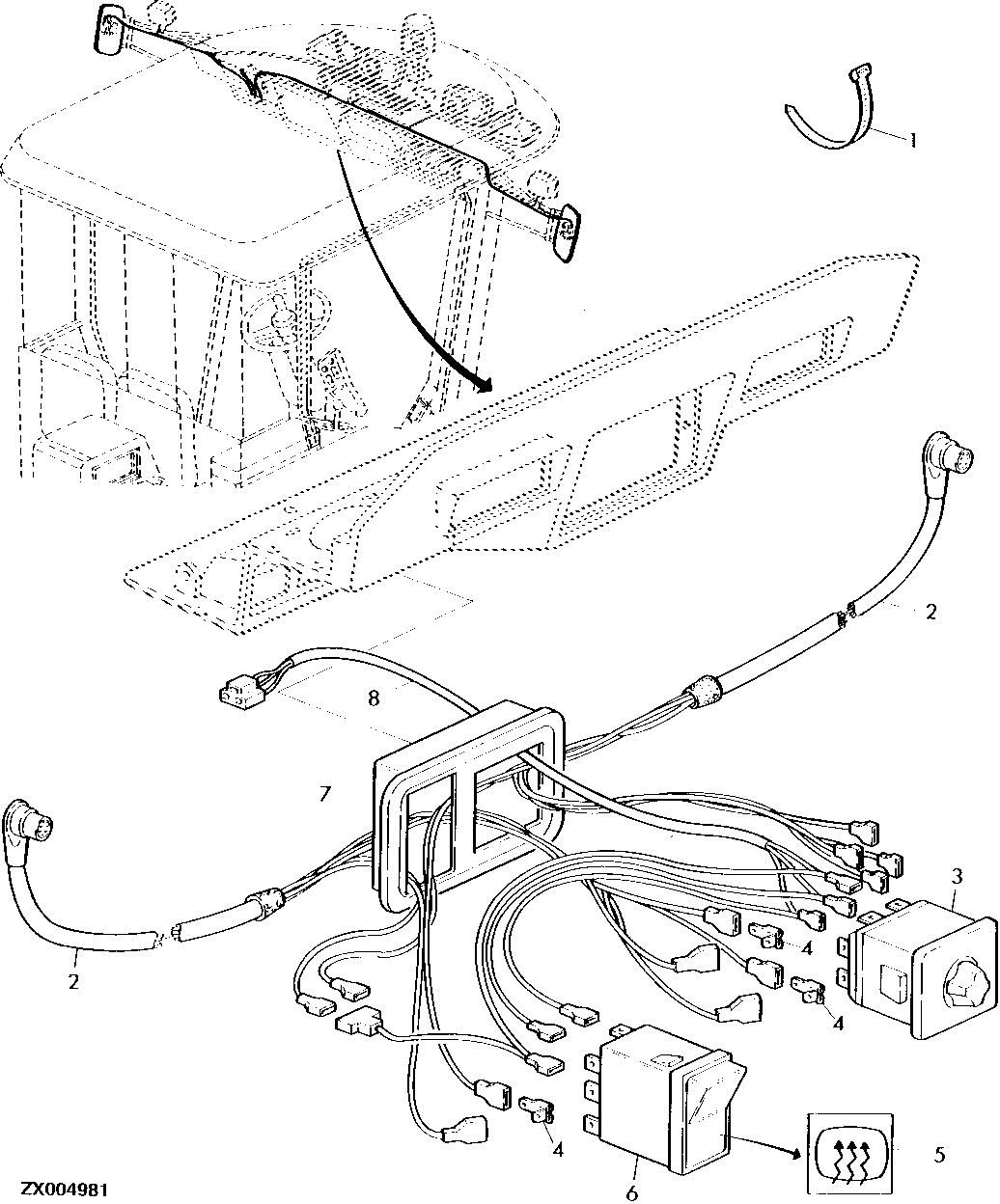 SWITCH FOR ELECTRICALLY ADJUSTABLE OUTSIDE MIRRORS AND MIRROR HEATER