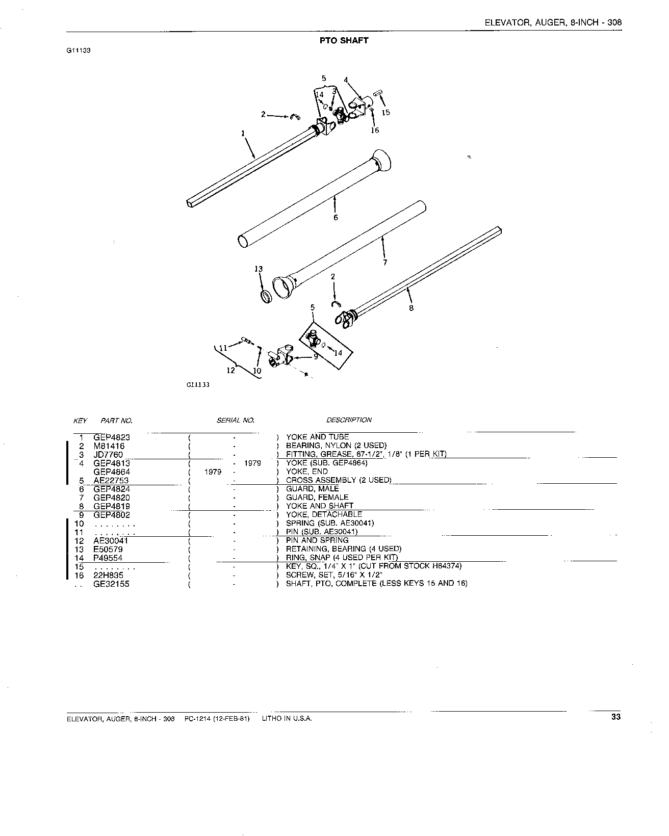 PTO SHAFT