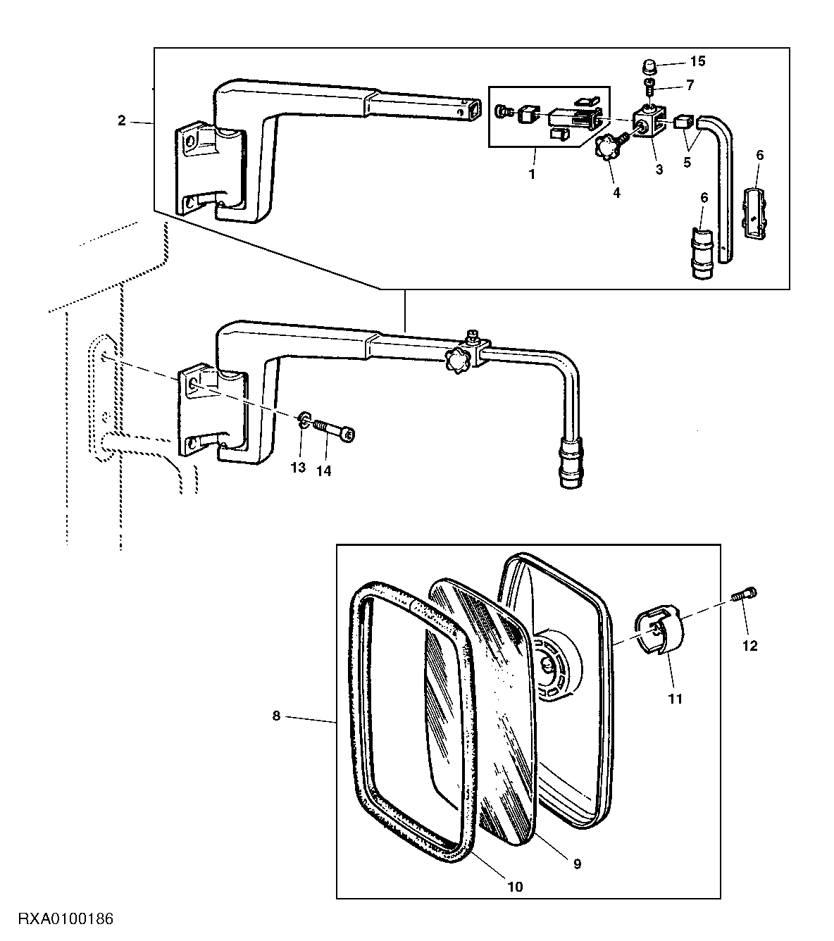 Kit, Outer Mirrors, Telescopic, Manually Adjustable