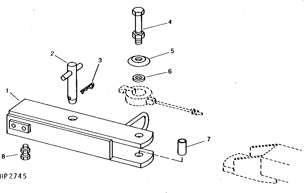 DRAWBAR EXTENSION (NOT INCLUDING 4430 TRACTOR)