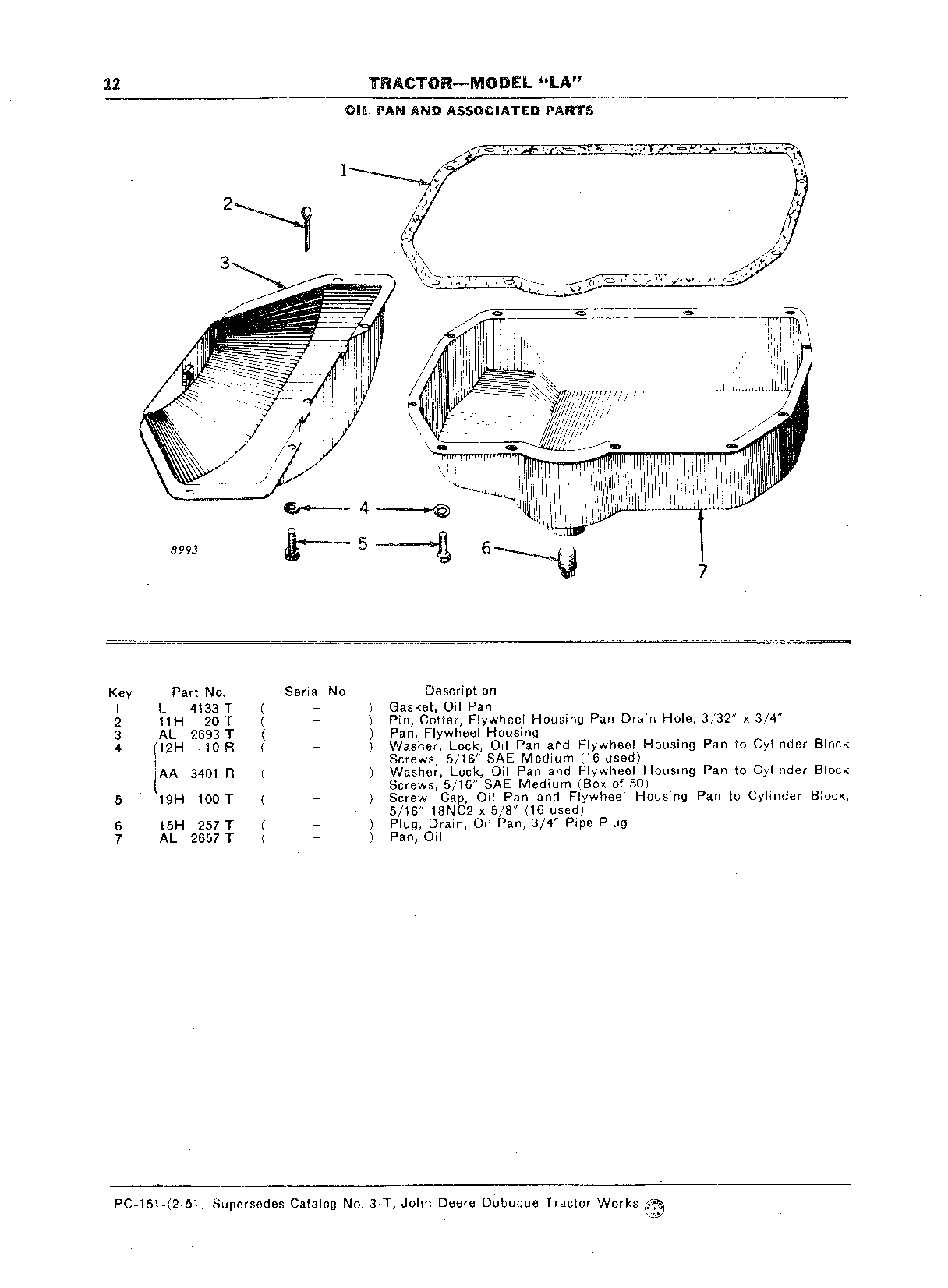 Oil Pan and Associated Parts