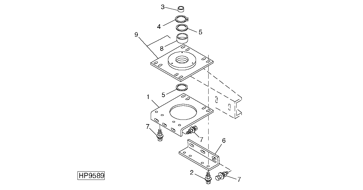 Horizontal Unloading Auger Hub Support ( - 695400)