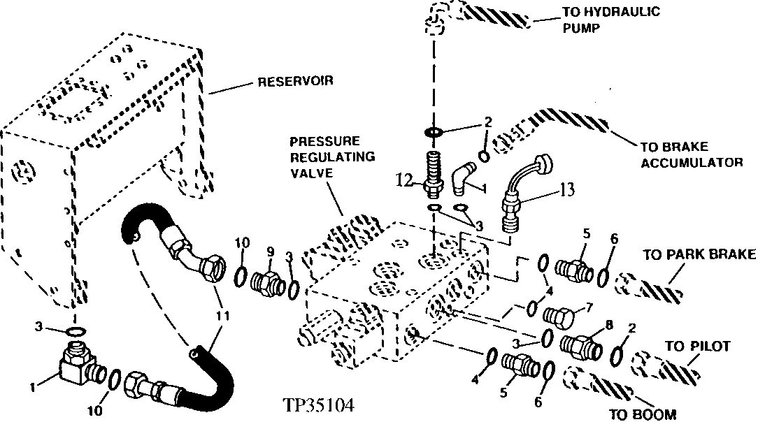 PRESSURE REDUCING VALVE MANIFOLD HOSES AND FITTINGS
