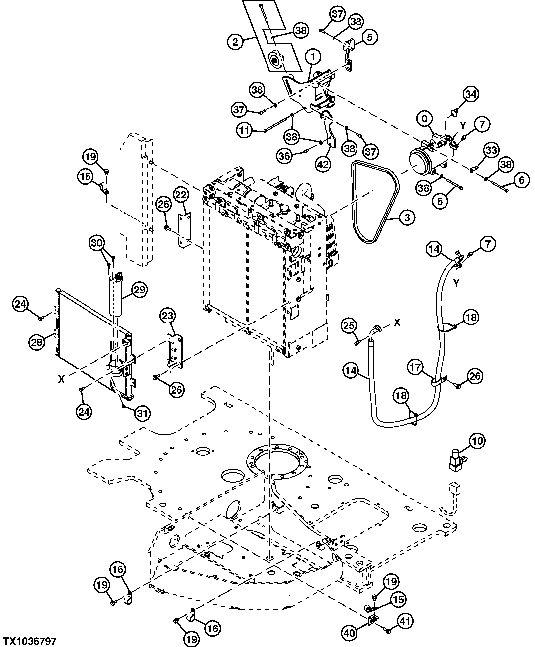 Air Conditioner Compressor, Condenser and Receiver-Dryer