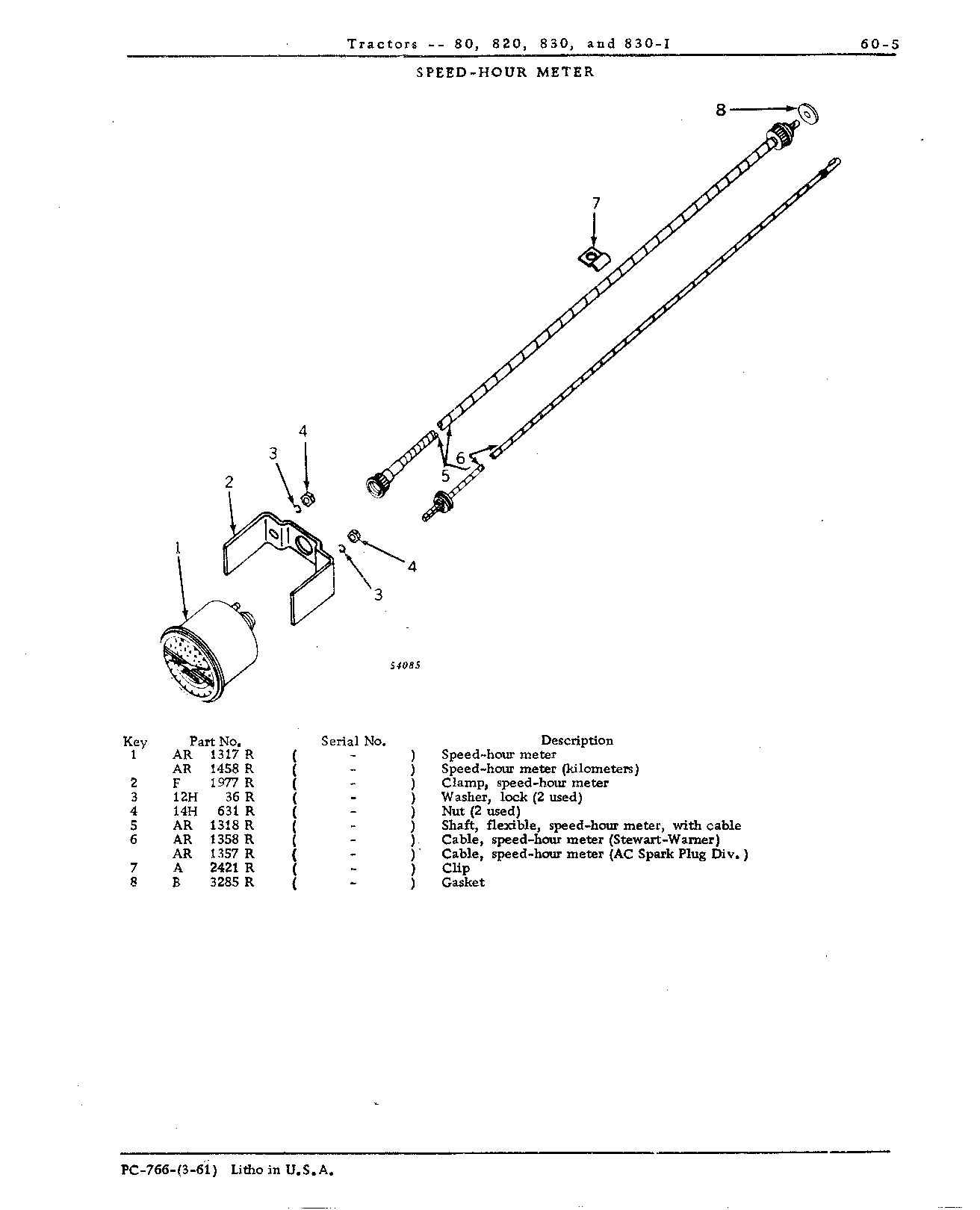 Speed-hour meter