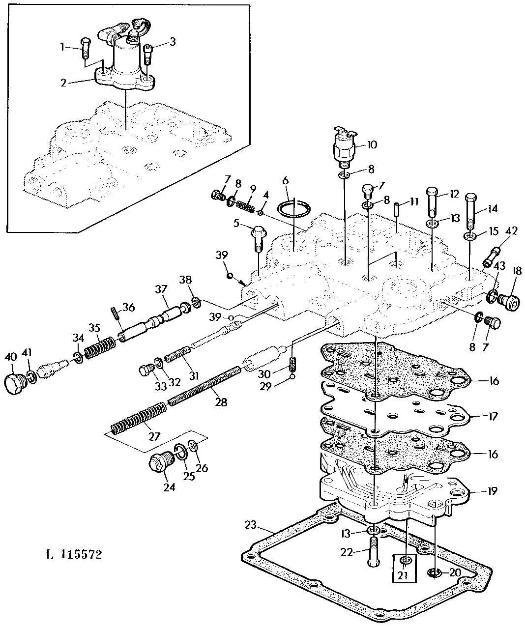 Shift Cover (With Ind. PTO and Hi-Lo Shift Unit)