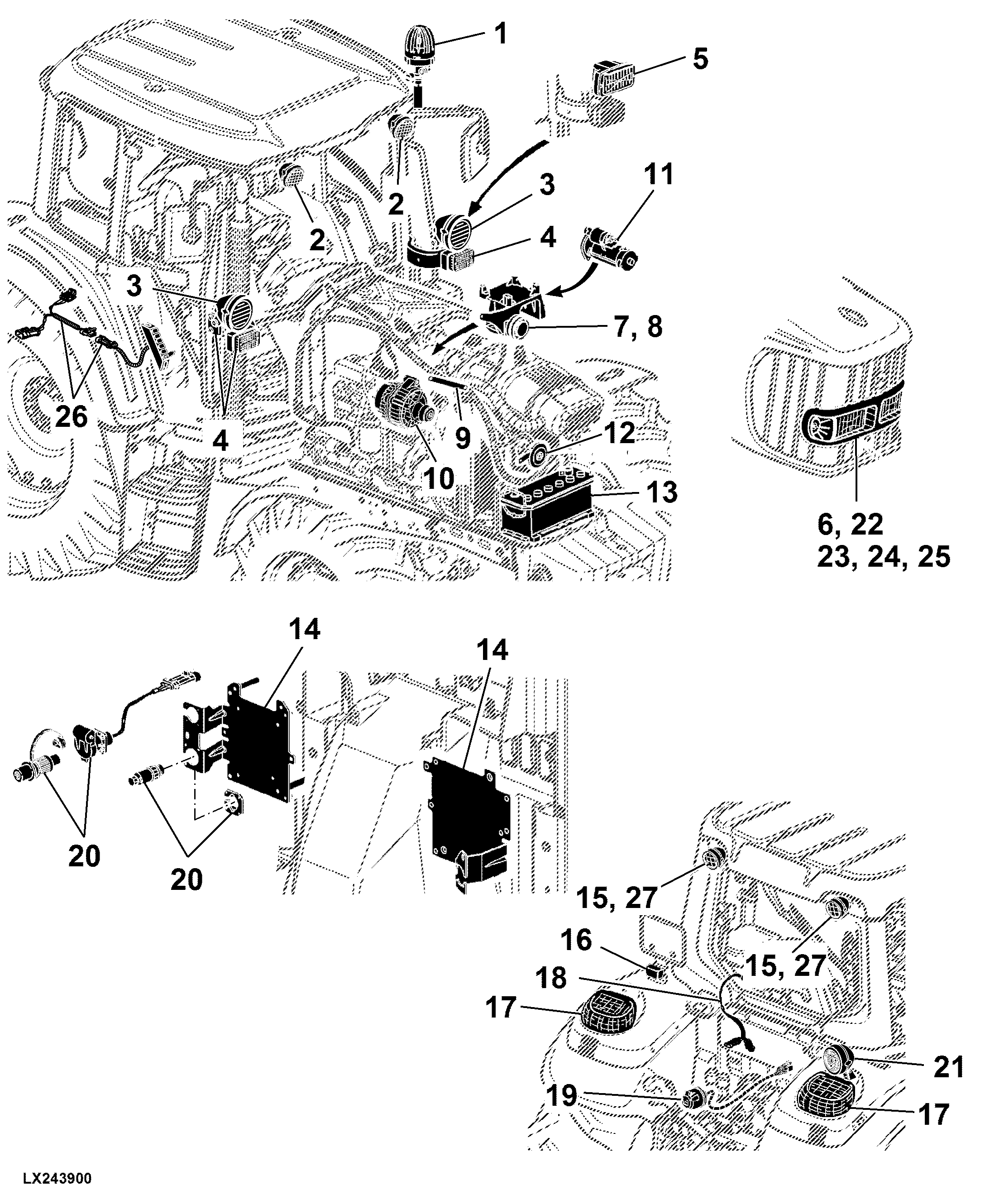 41 Electrical Components, Basic Equipment Without Wiring Harnesses