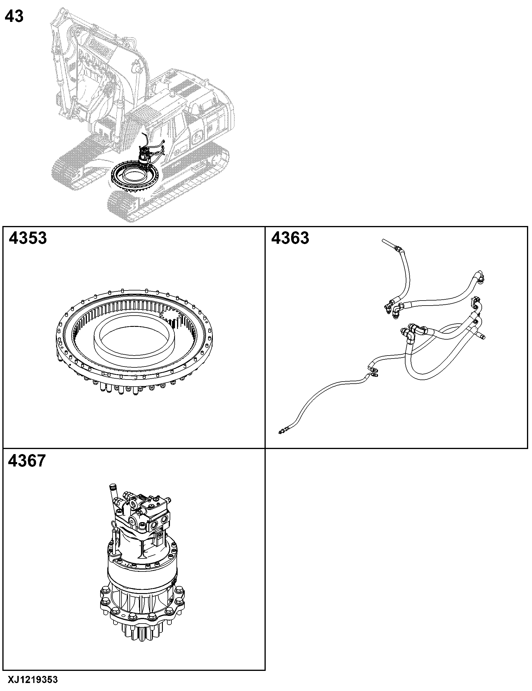 43 Swing, Rotation or Pivoting System E210