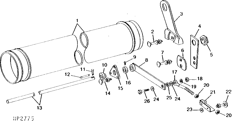 FEEDER CONVEYOR IDLER SHAFT AND FEEDER DRUM
