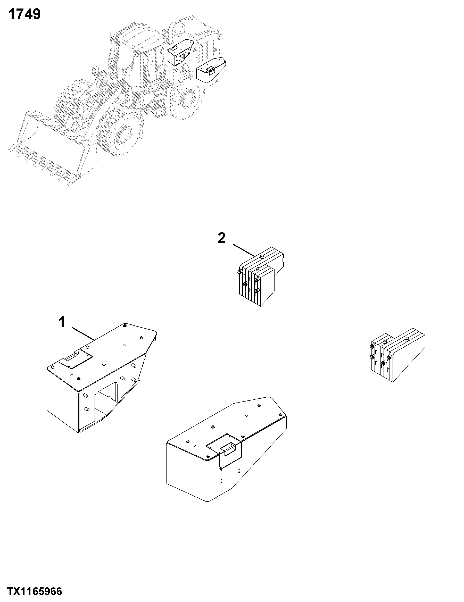 1749 Chassis Weights