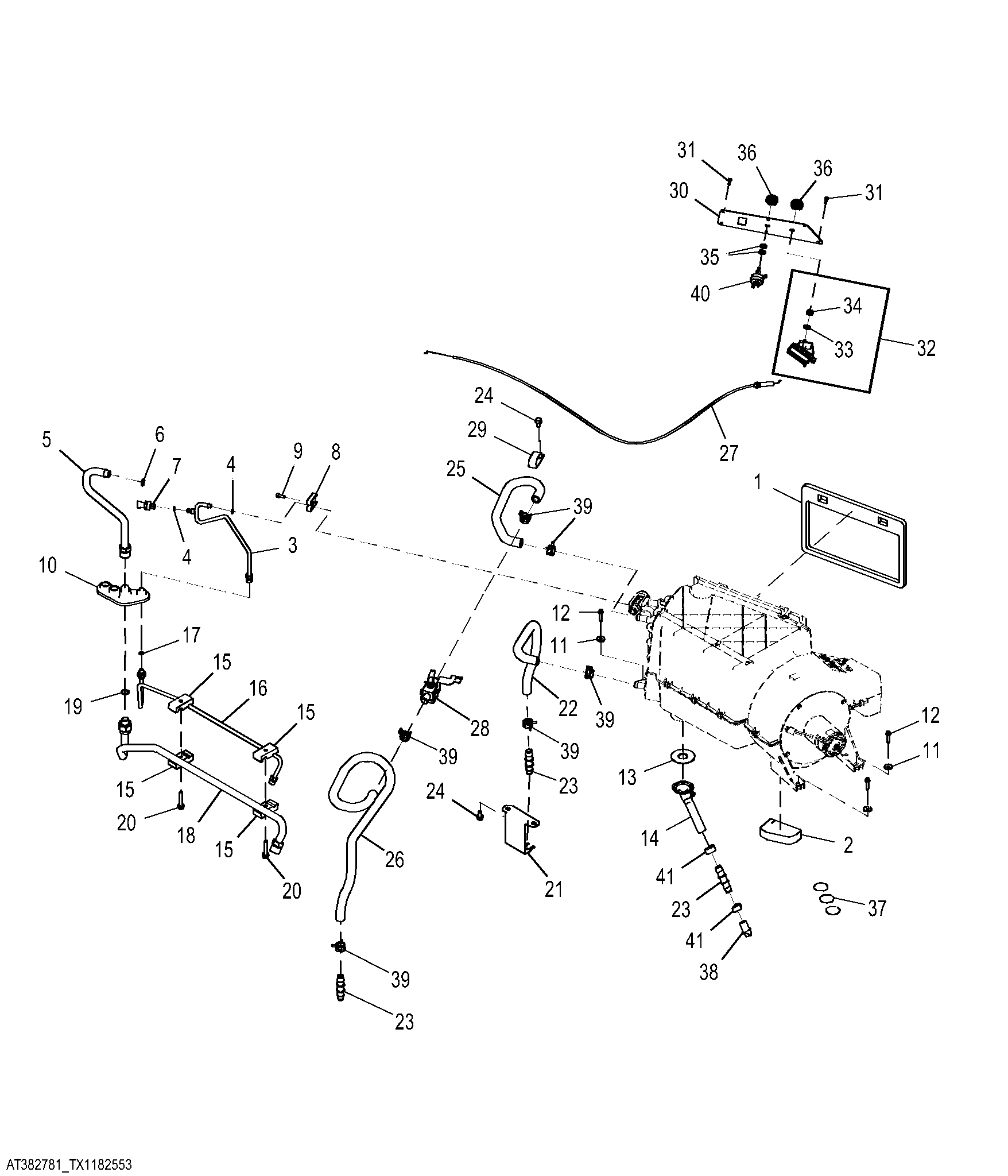 HVAC Module Refrigerant Lines and Control Cable ( - 681289)