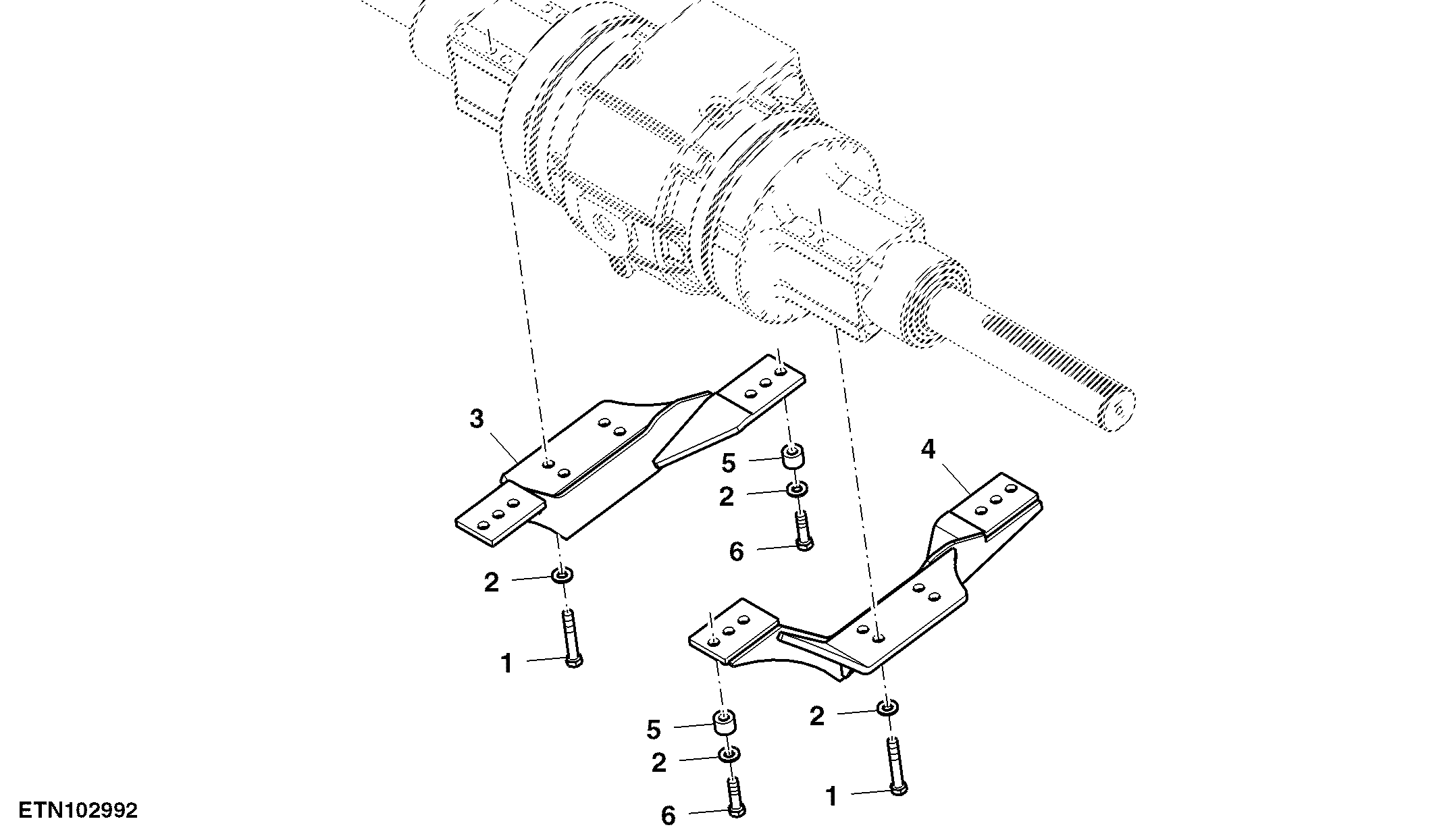 Front Axle Support, Single Reduction ( - 066159)