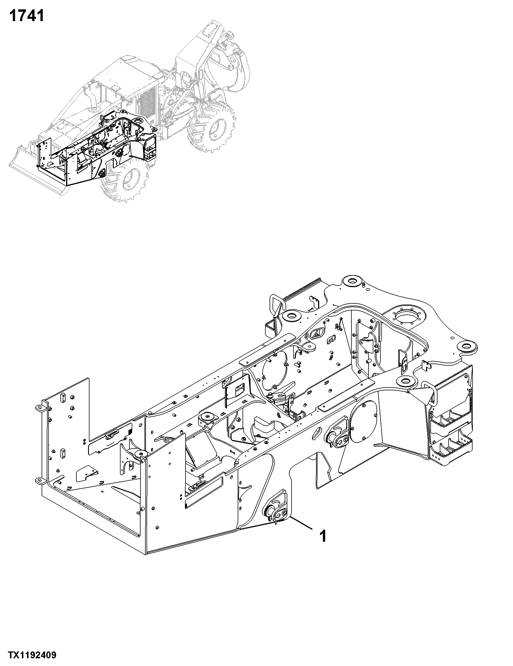 1741 Engine or Main Frame