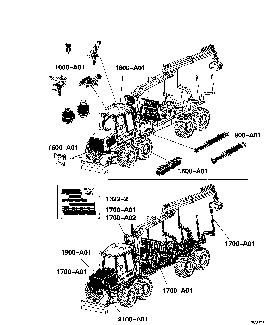 1410D Forwarder (S.N. 001201-001464), Tier 3, Engine 6068HTJ85