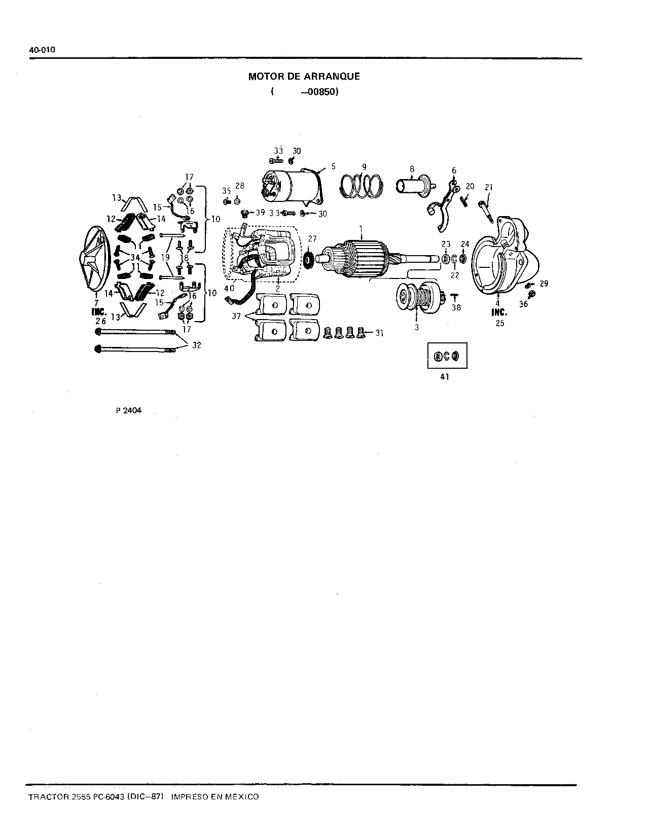 Motor de Arranque (Continued)