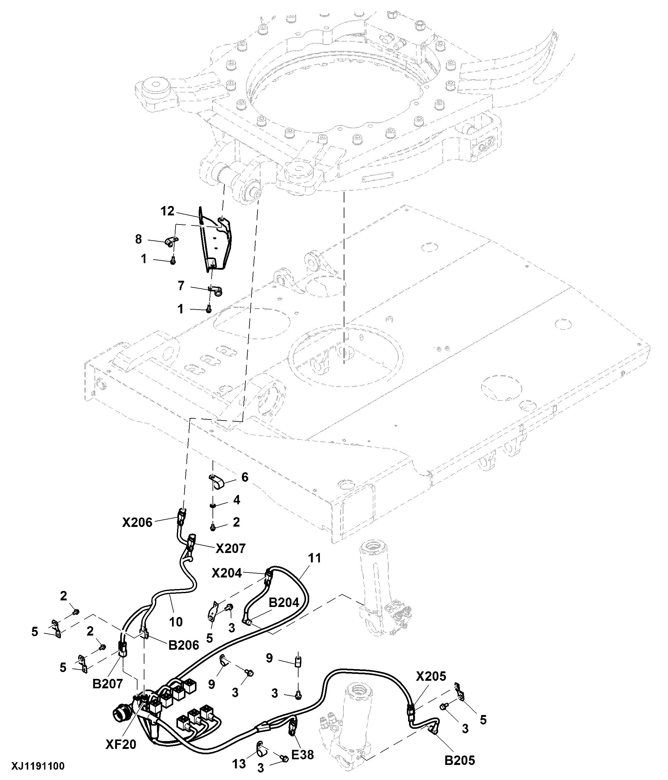 Wiring Harnesses, Levelling Cab (005278 - )