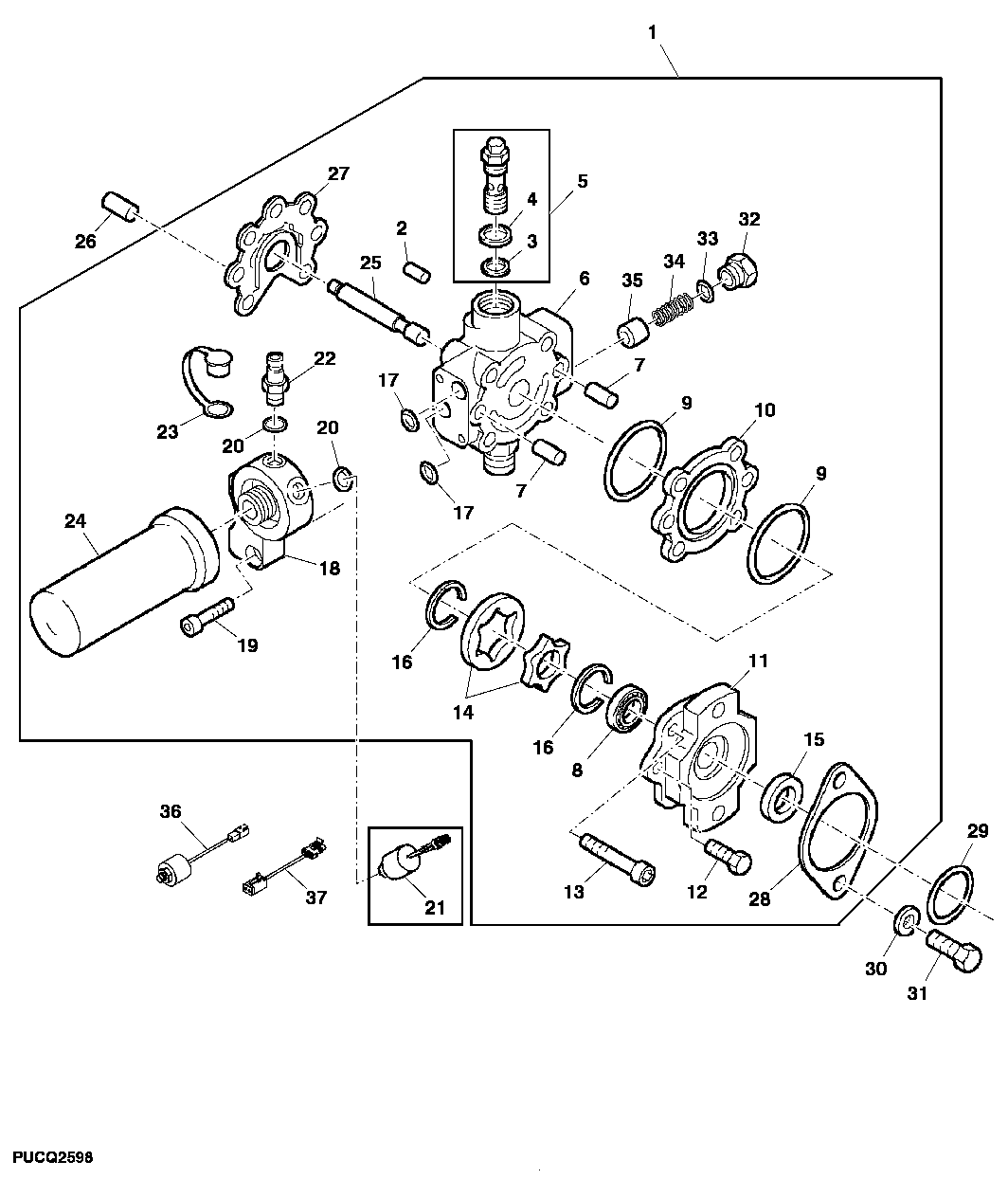 HYDROSTATIC DRIVE DISPLACEMENT CONTROL VALVE