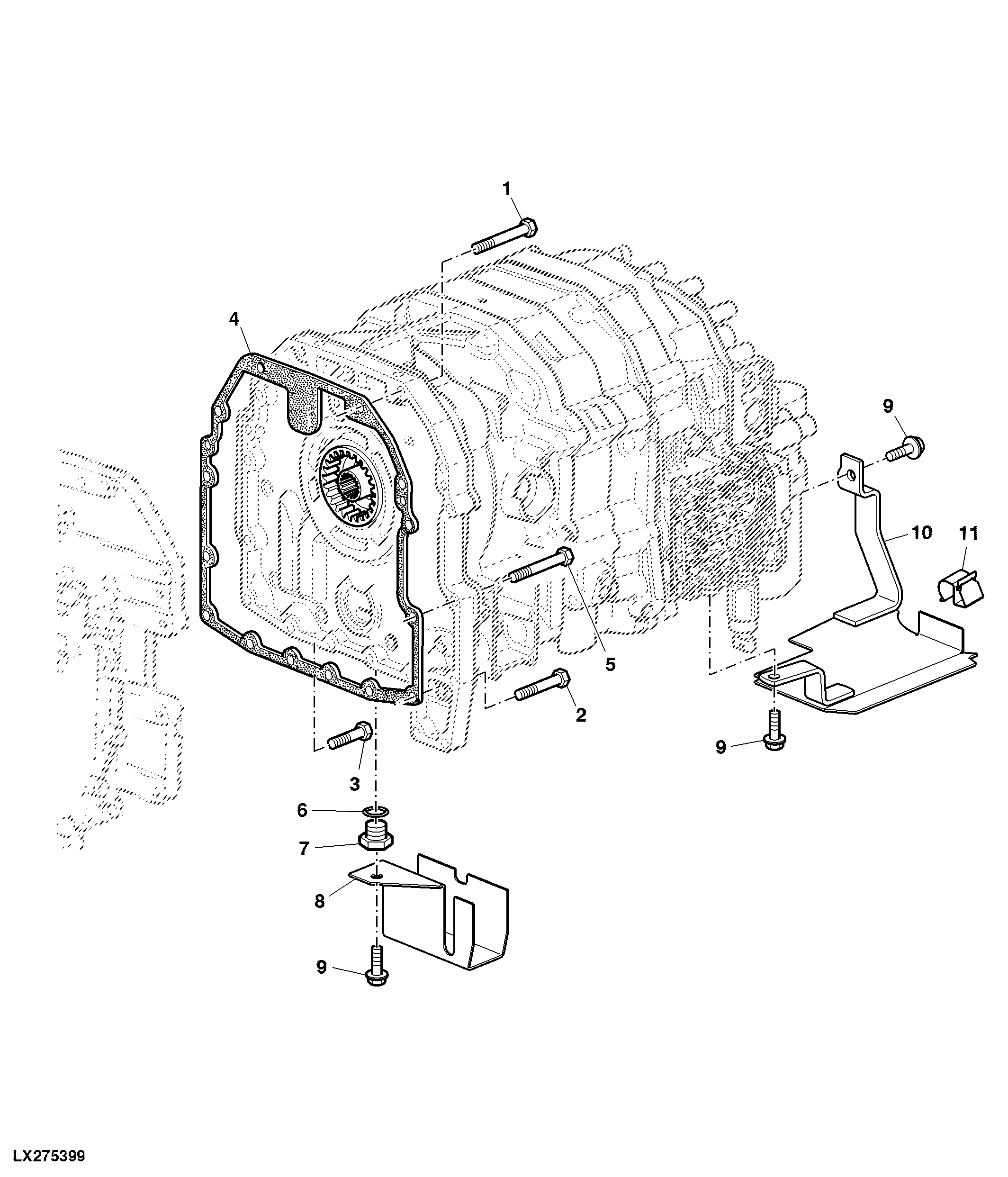 MOUNTING PARTS / PROTECTION ELECTROMAGNETIC SHIFT EPQT