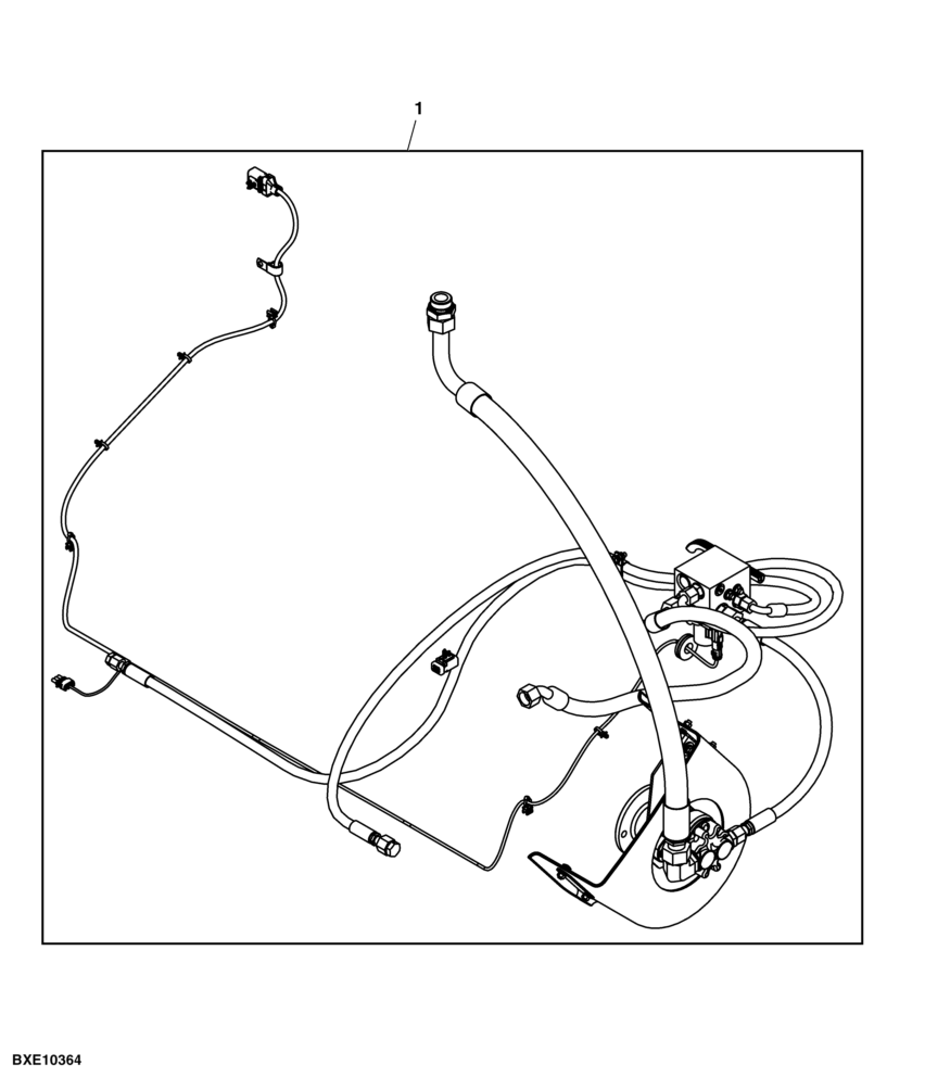 Attachment, Hydraulic and Electrical Components, Single Speed Straw Spreader