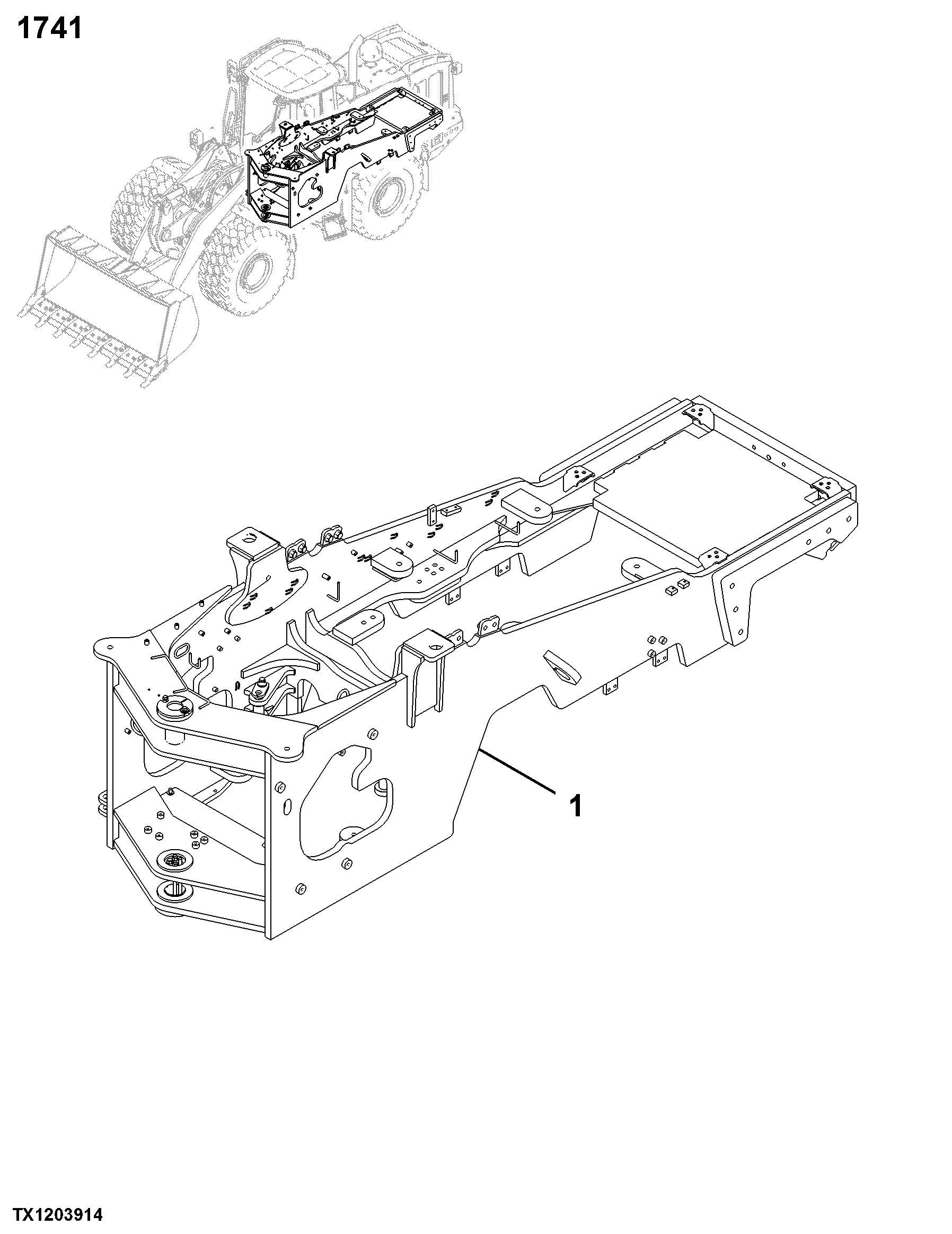 1741 Engine or Main Frame