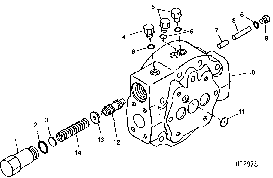 HYDROSTATIC DRIVE PUMP COVER (RING AND PINION FINAL DRIVE)