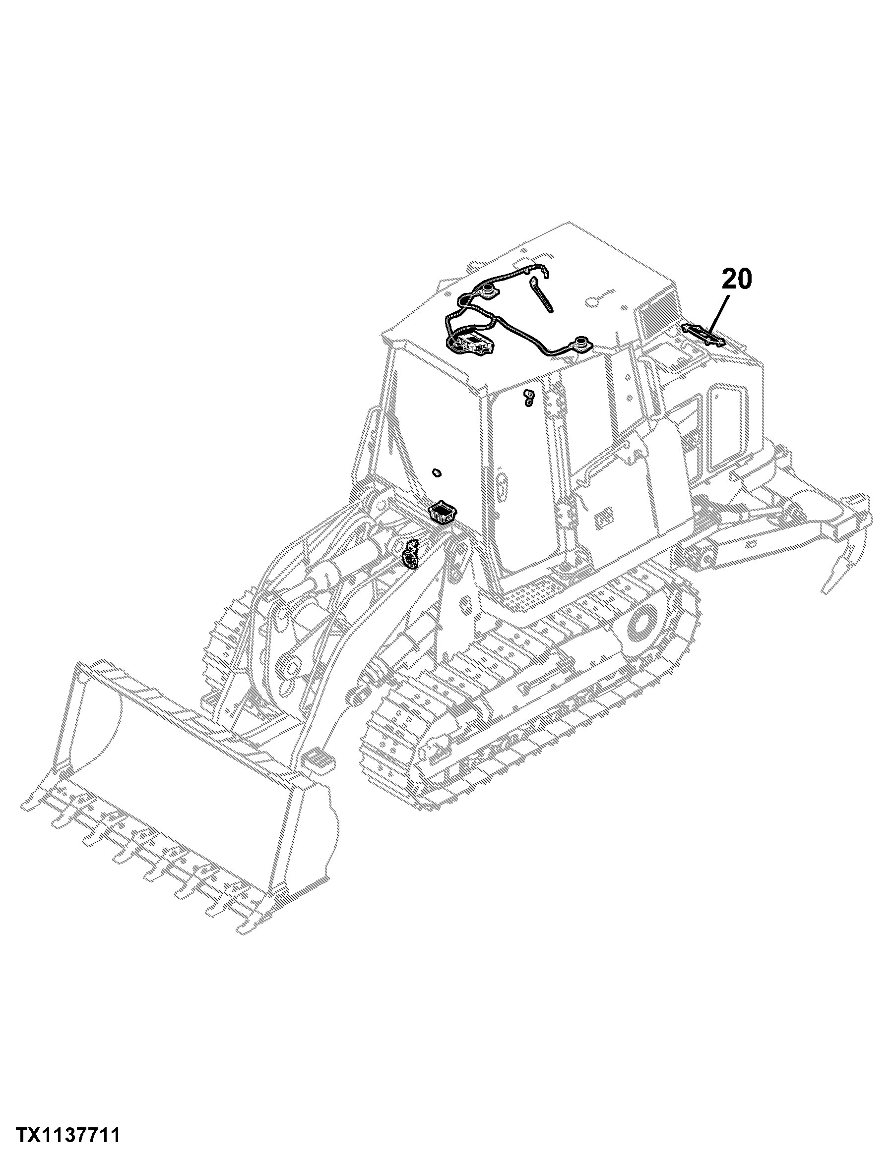 605K Crawler Loader (PIN: 1T0605KX_ _E237629- )