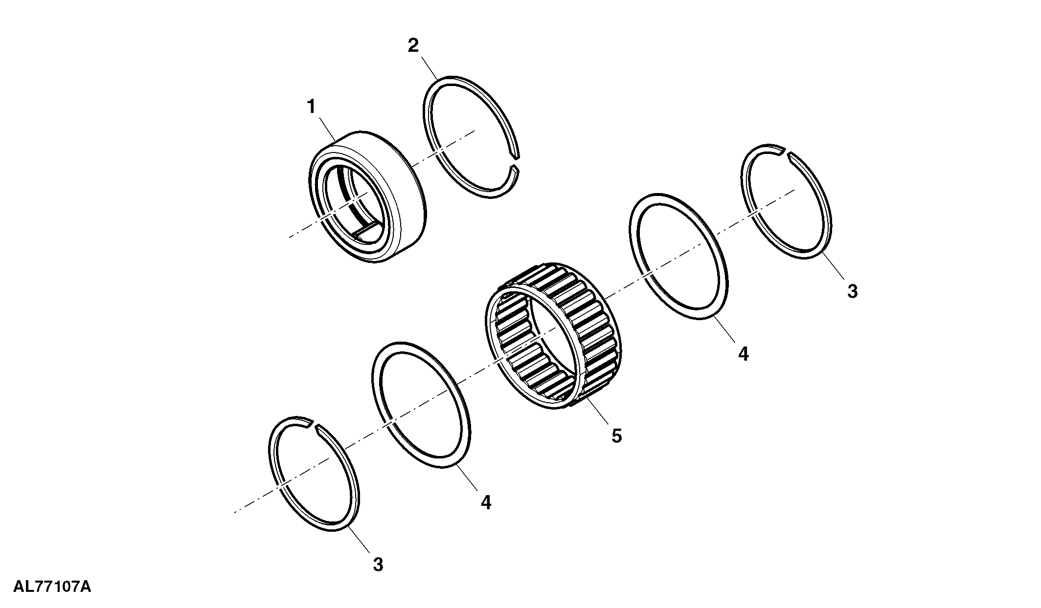Needle Bearing / Sleeve, Creeper Transmission