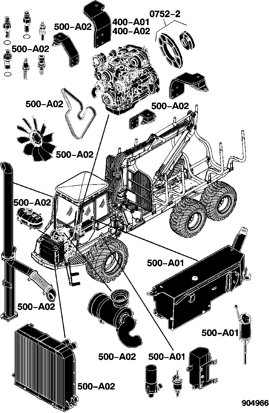 1010D Forwarder (S.N. 004001- ), Tier 3, Engine 4045HTJ85