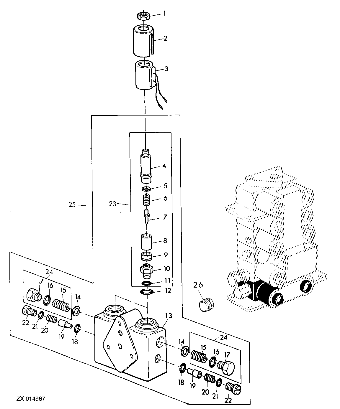 HYDRAULIC VALVE FOR SWINGING UNLOADING AUGER