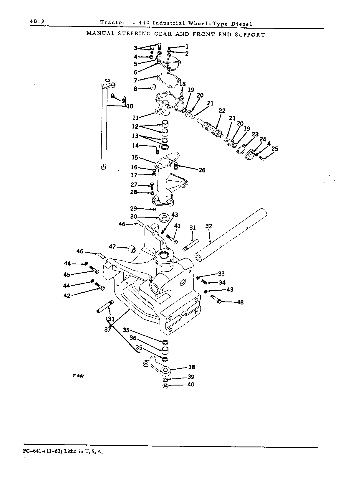 Manual Steering Gear and Front End Support
