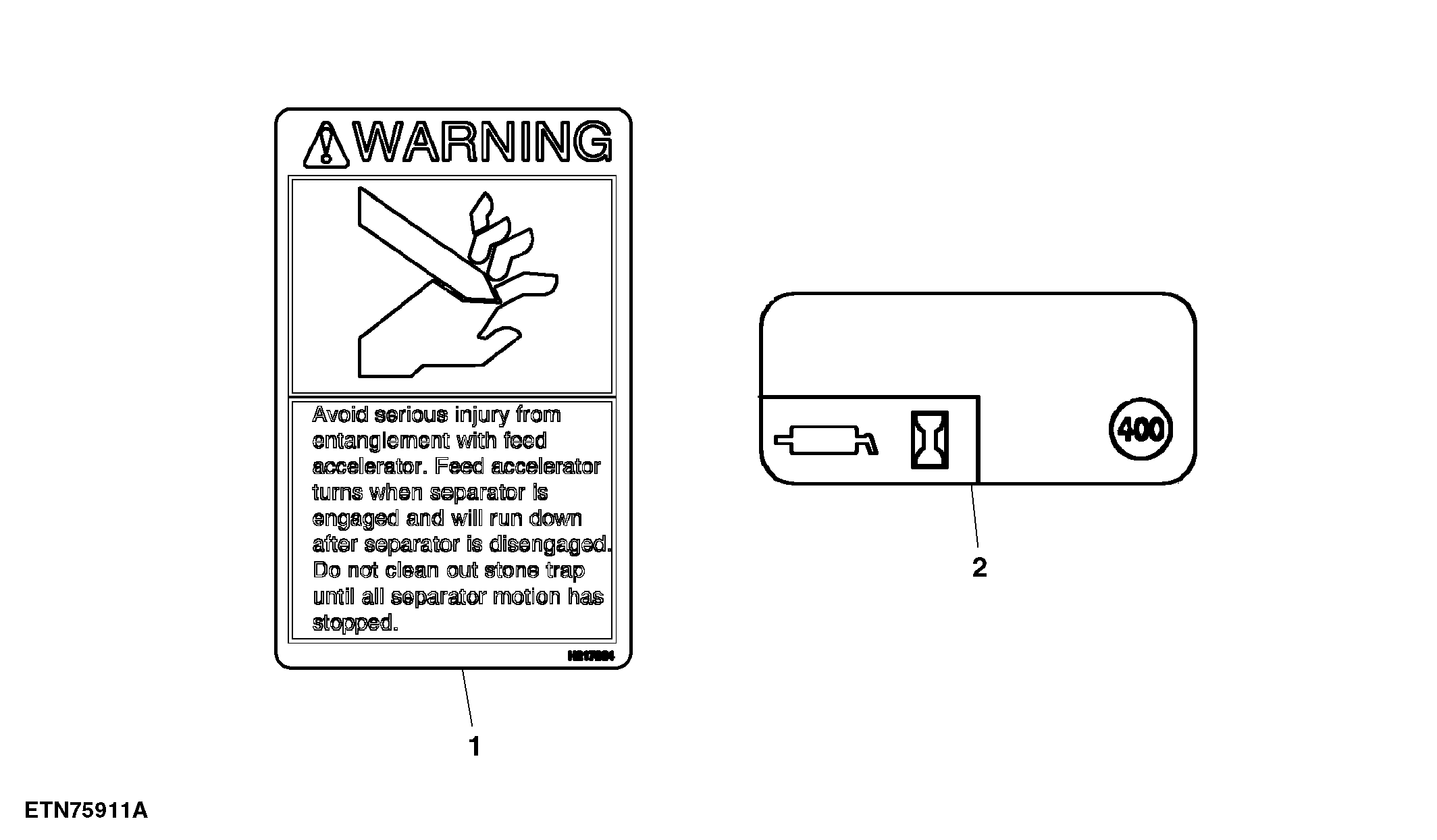 Separator Decals, English
