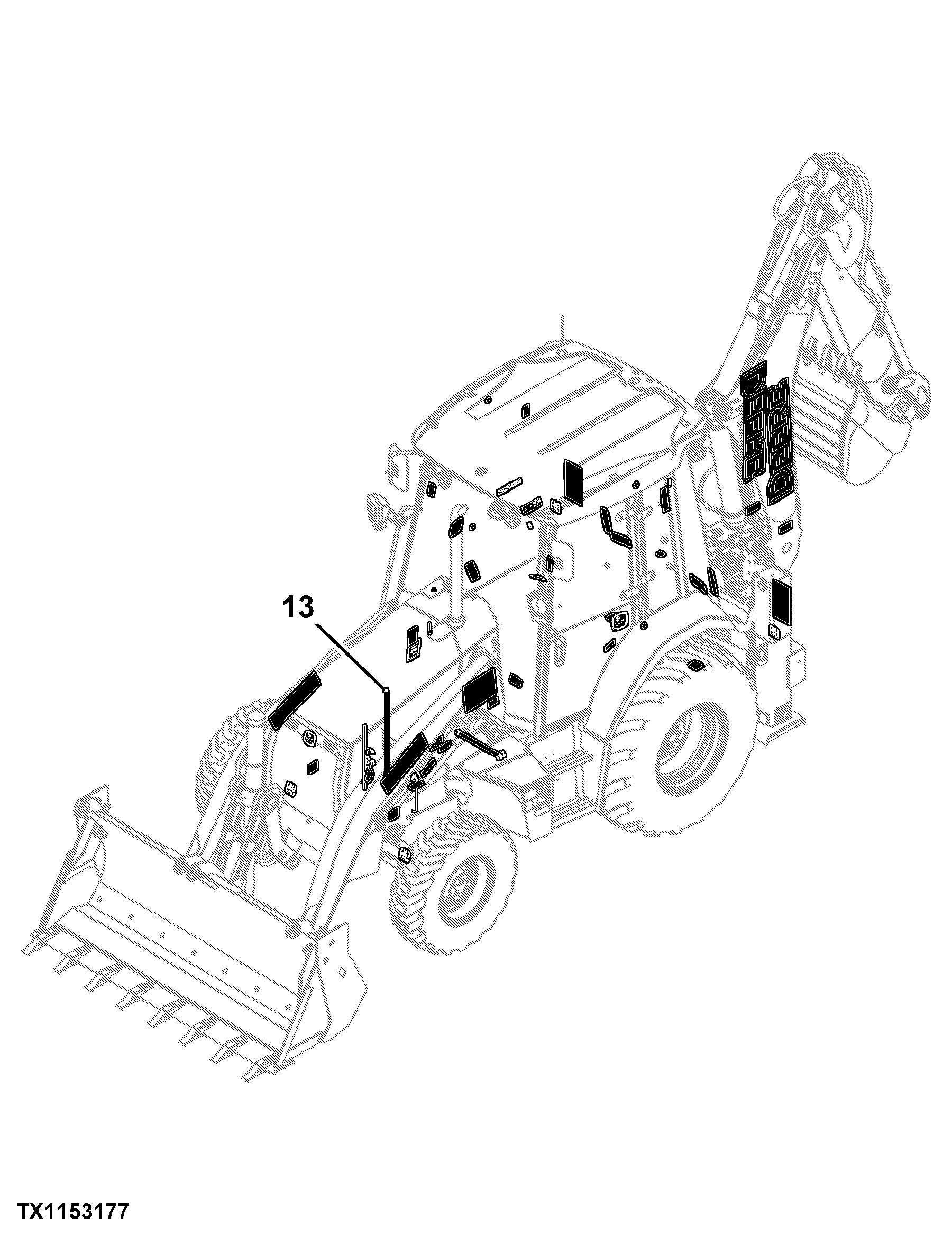 325K Backhoe Loader (PIN: 1T0325KX_ _C219607 - C234969)(Engine 4045TT096)